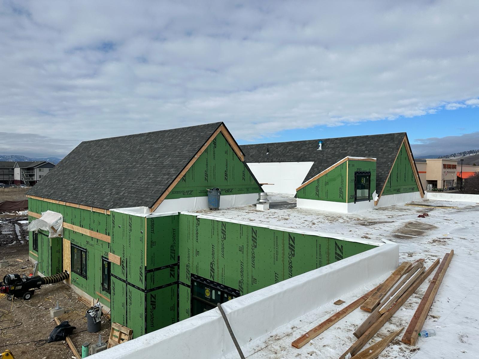 commercial roof project in Montana