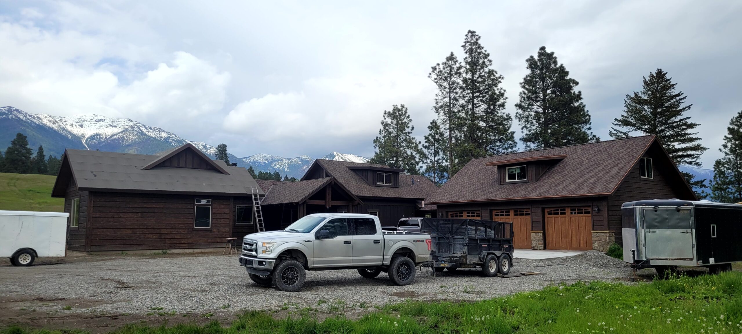 Montana home with new roof