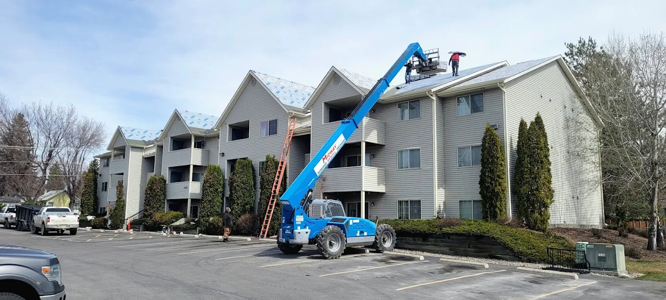 Commercial Shingle Roof Installation Project on an apartment complex