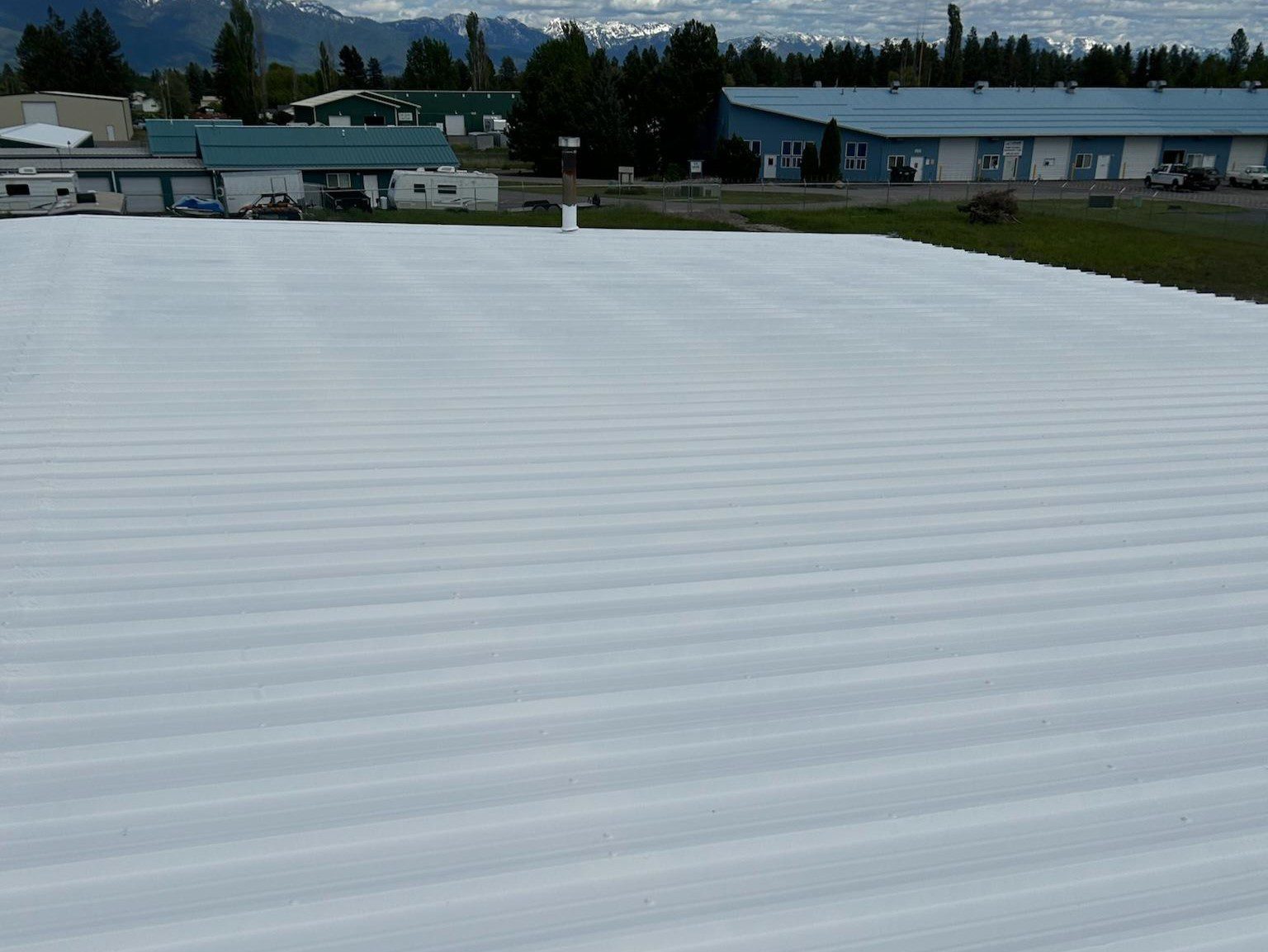Fluid applied roofing installation